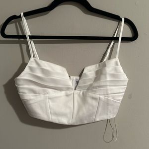 White Princess Polly Crop Top